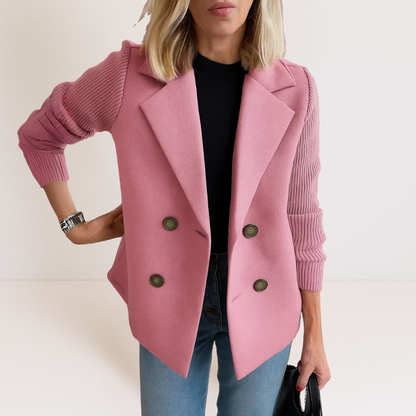 Martine™ - Elegante Jacke mit Strickärmeln