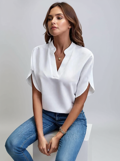 Inesa™ | V-Ausschnitt Bluse 1+1 GRATIS