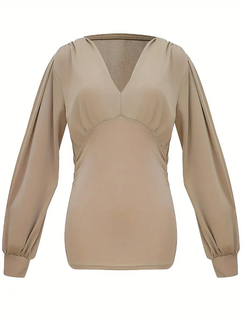 Stilvolle Bluse mit V-Ausschnitt