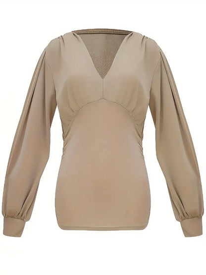 Stilvolle Bluse mit V-Ausschnitt