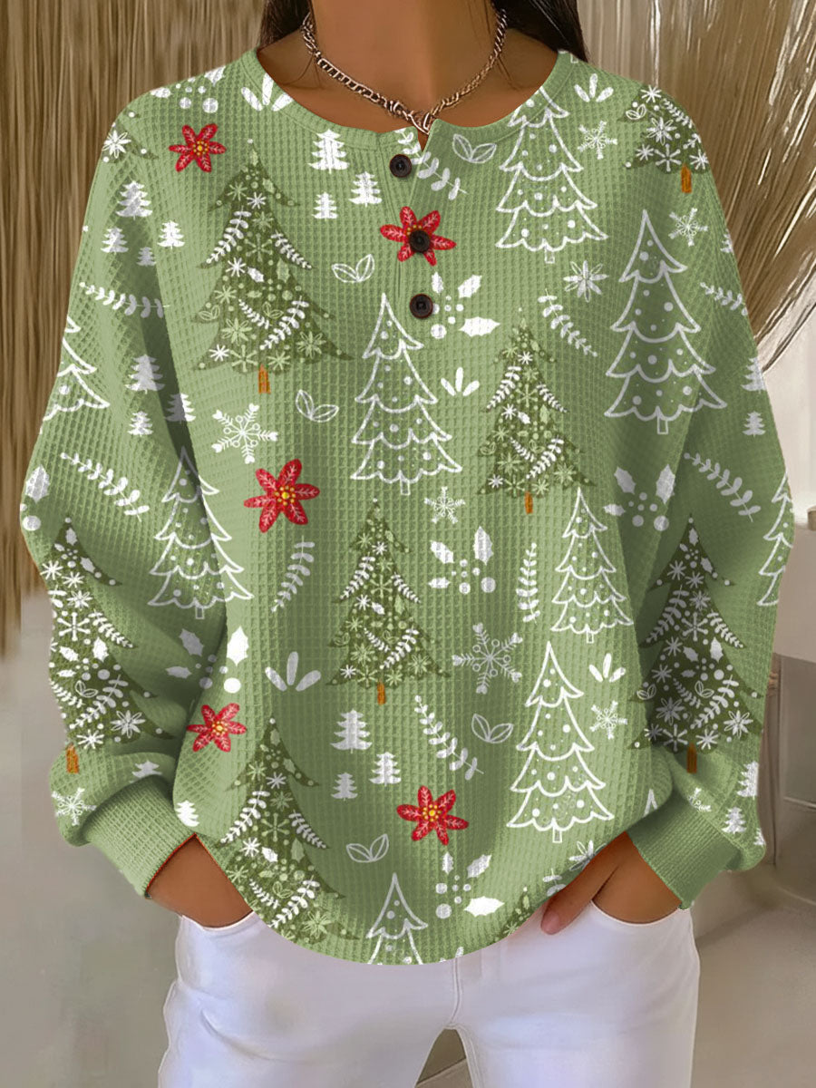 Ingrid™ - Pullover mit Weihnachtsbaum-Motiv