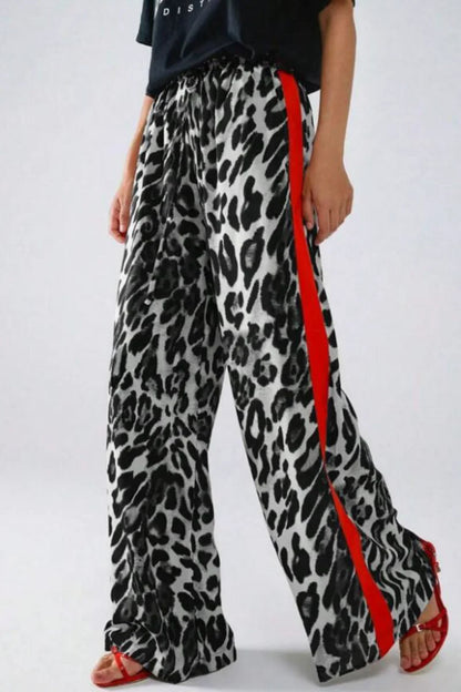 Romy™ | Leopard Hose mit Streifen