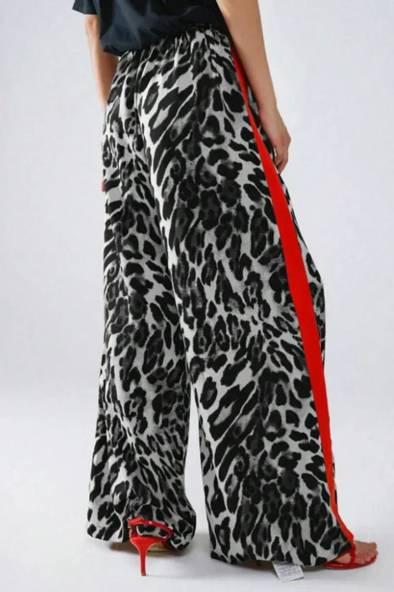 Romy™ | Leopard Hose mit Streifen