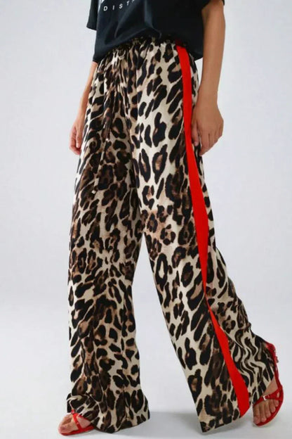 Romy™ | Leopard Hose mit Streifen