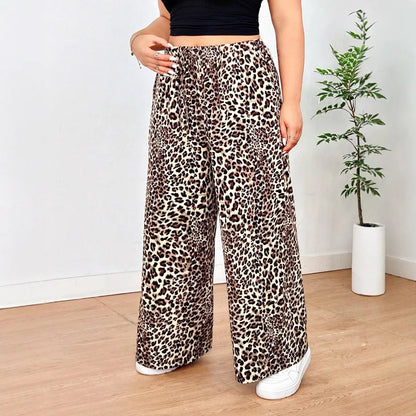 Daria™ | Leopard Weitbein-Hose