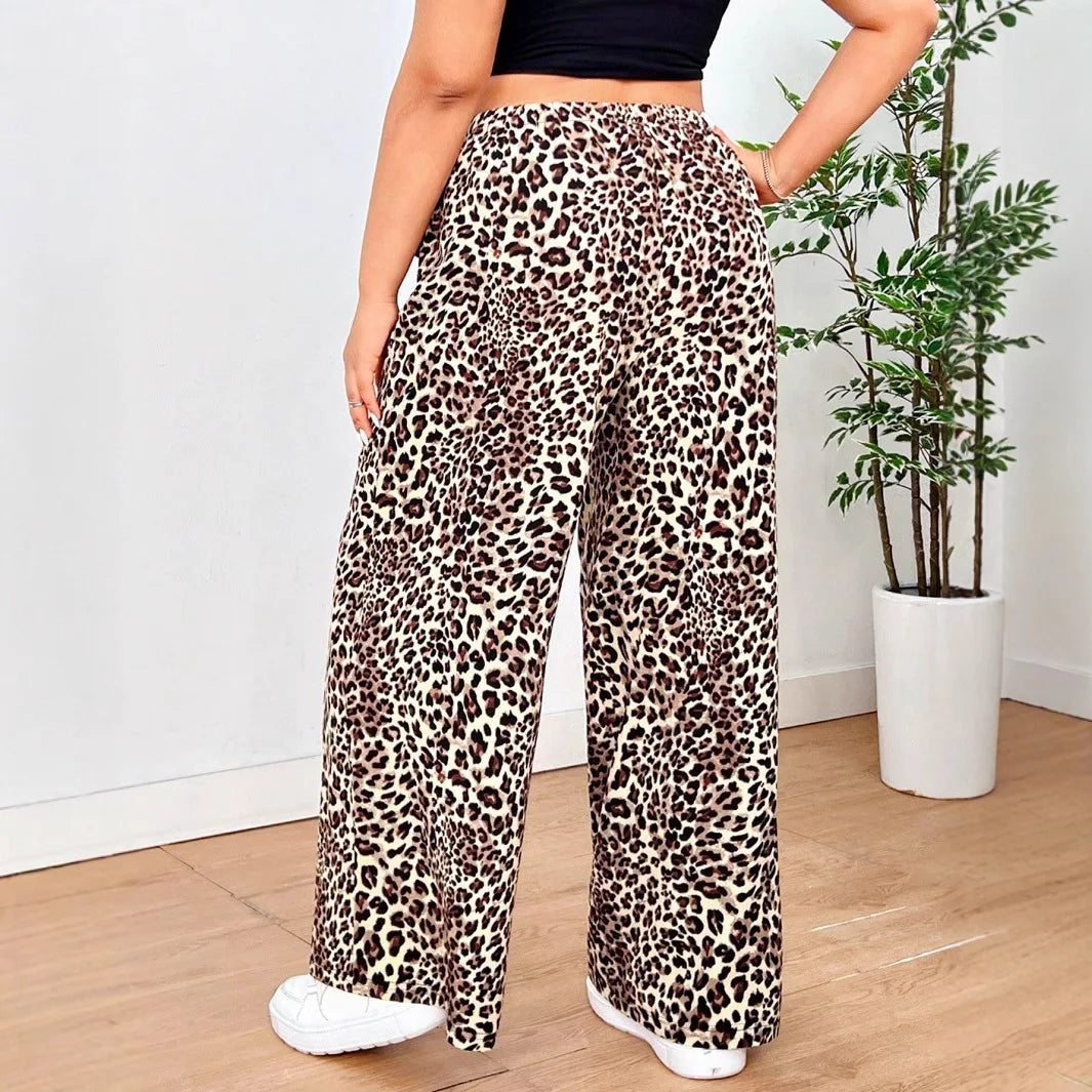 Daria™ | Leopard Weitbein-Hose