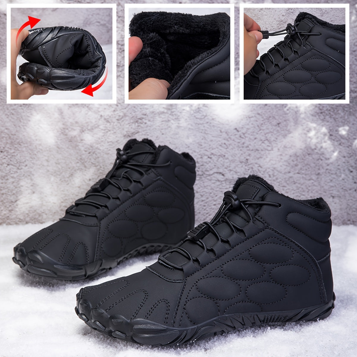 ErgoConfort | Warme Winterstiefel mit rutschfester Sohle
