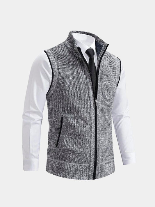 Johann | Elegantes Gilet mit Reißverschluss