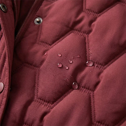 Lumière | Langer Daunenmantel mit Kapuze